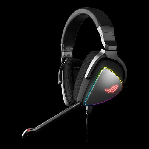 Asus RGB gaming headset with Hi-Res ESS Quad-DAC, circular RGB lighting effect and USB-C connector for PCs, consoles and mobile gaming
