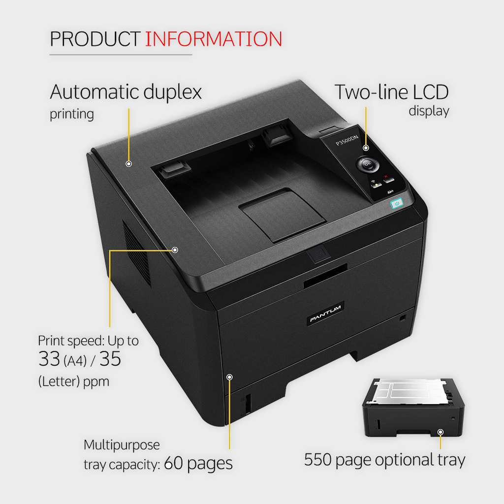 PANTUM P3500DN LASERJET PRINTER