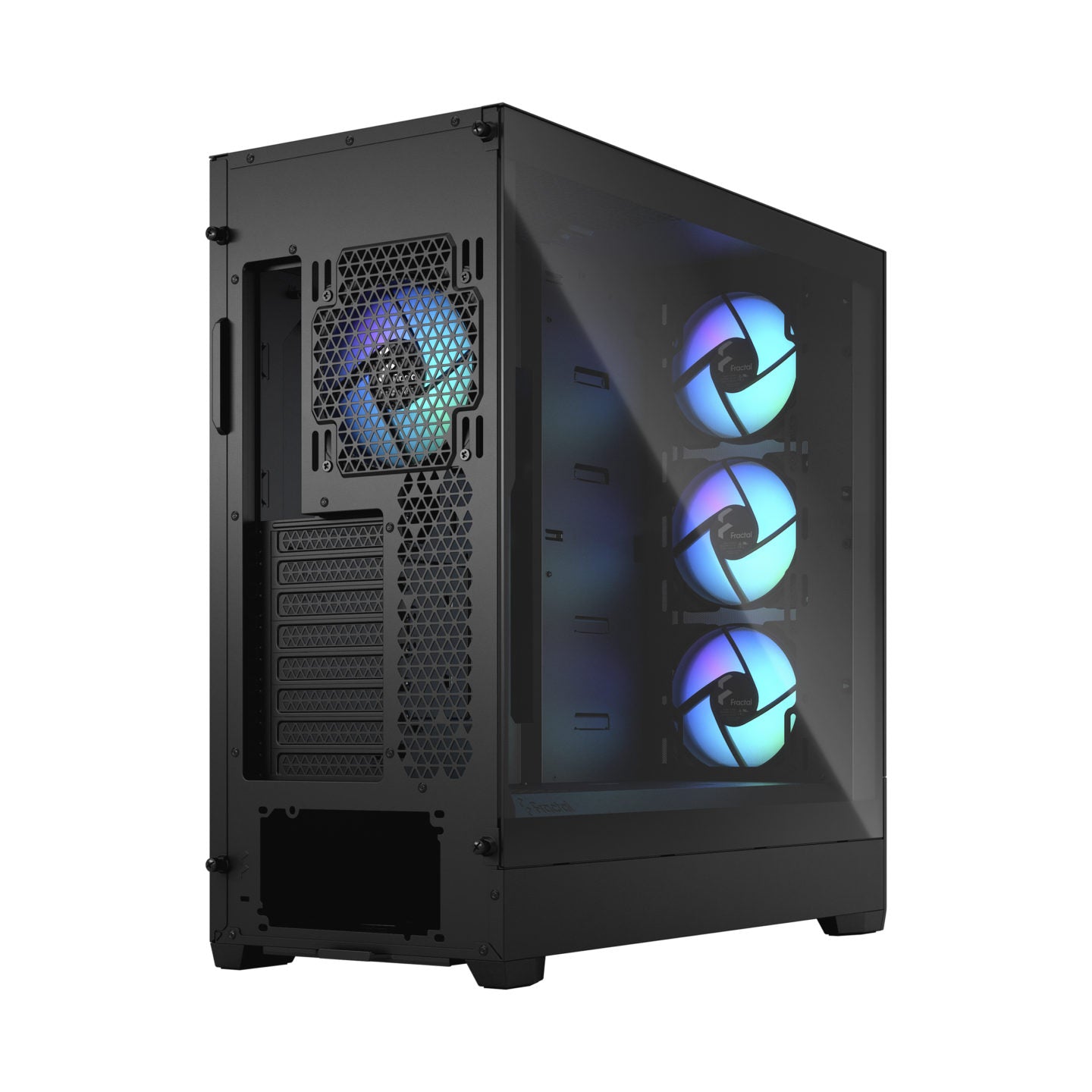 Fractal Design Pop XL Air RGB Black Tempered Glass Clear Tint E-ATX Computer Case - (FD-C-POR1X-06)-Cabinet-Fractal-computerspace