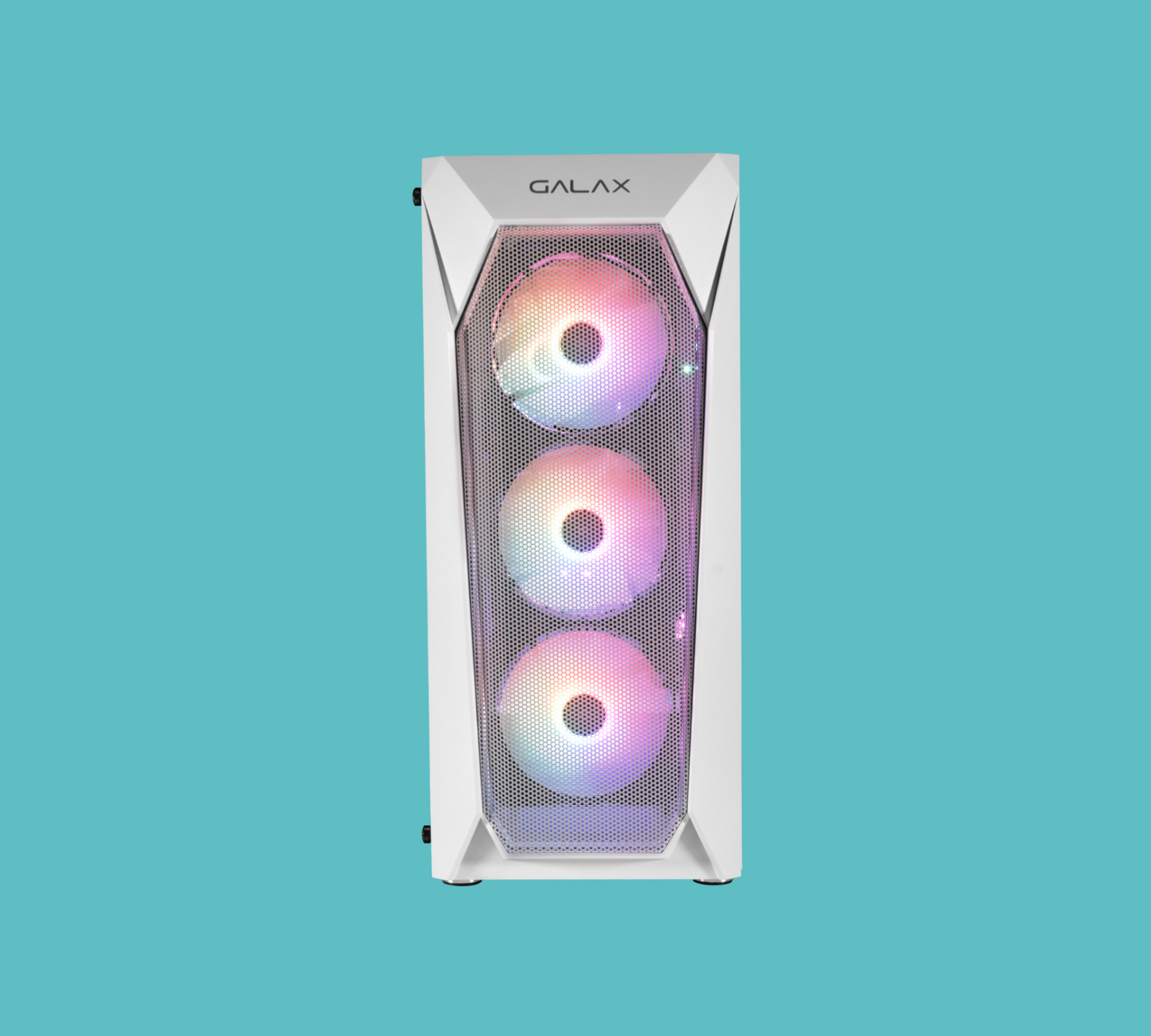 GALAX Revolution 05 RGB Cabinet, Mid Tower, Color Black and White-Cabinets-Galax-White-computerspace