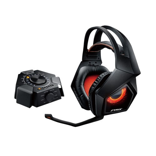 Asus Strix 7.1 True 7.1 gaming headset with 10 discrete neodymium-magnet drivers and a plug-and-play USB audio station