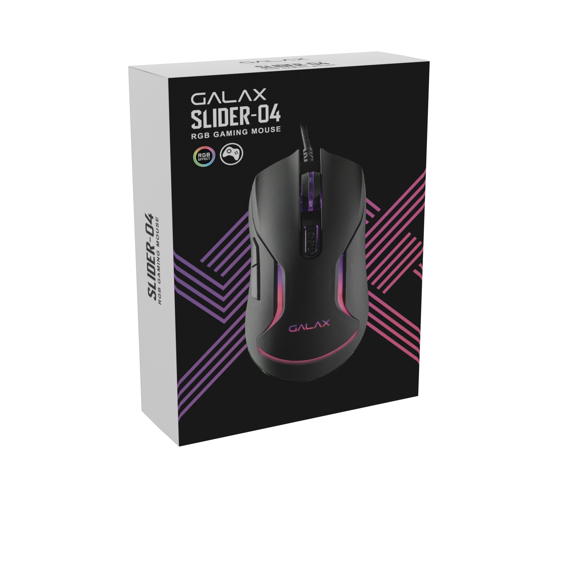 Galax USB Slider 04 6400DPI/ 4 Lights/ 6 Keys Gaming Mouse (SLD-04)-MOUSE-Galax-computerspace
