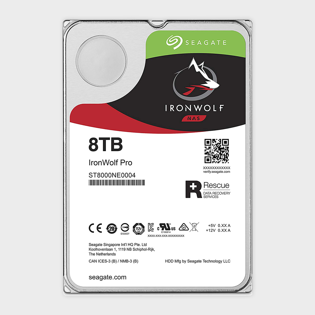 Seagate 8TB IronWolf Pro 7200RPM SATA 6Gb/s 256MB Cache 3.5-Inch NAS HDD