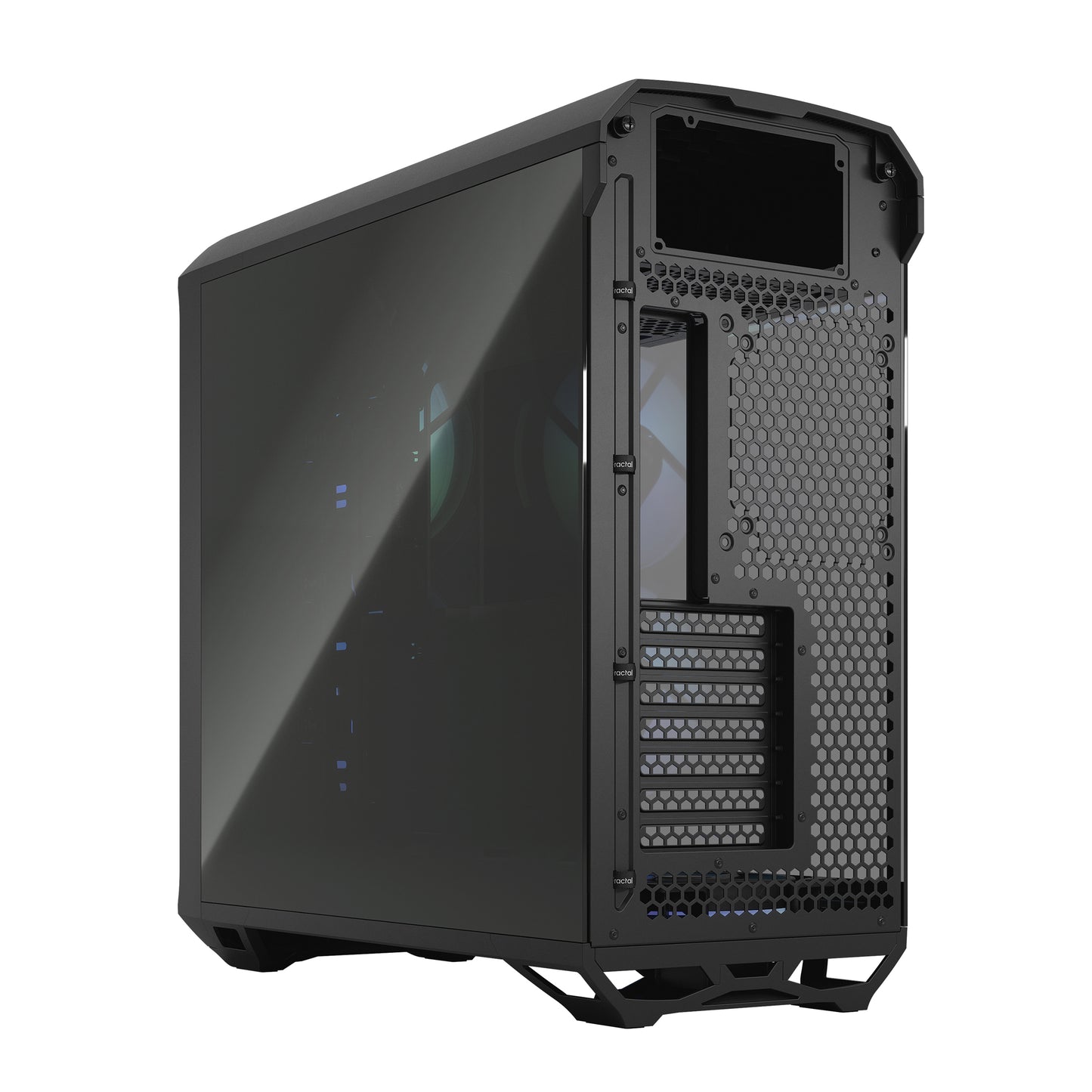 Fractal Torrent RGB Black TG ( Transparent Glass ) Light Tint Cabinet-Cabinets-Fractal-computerspace
