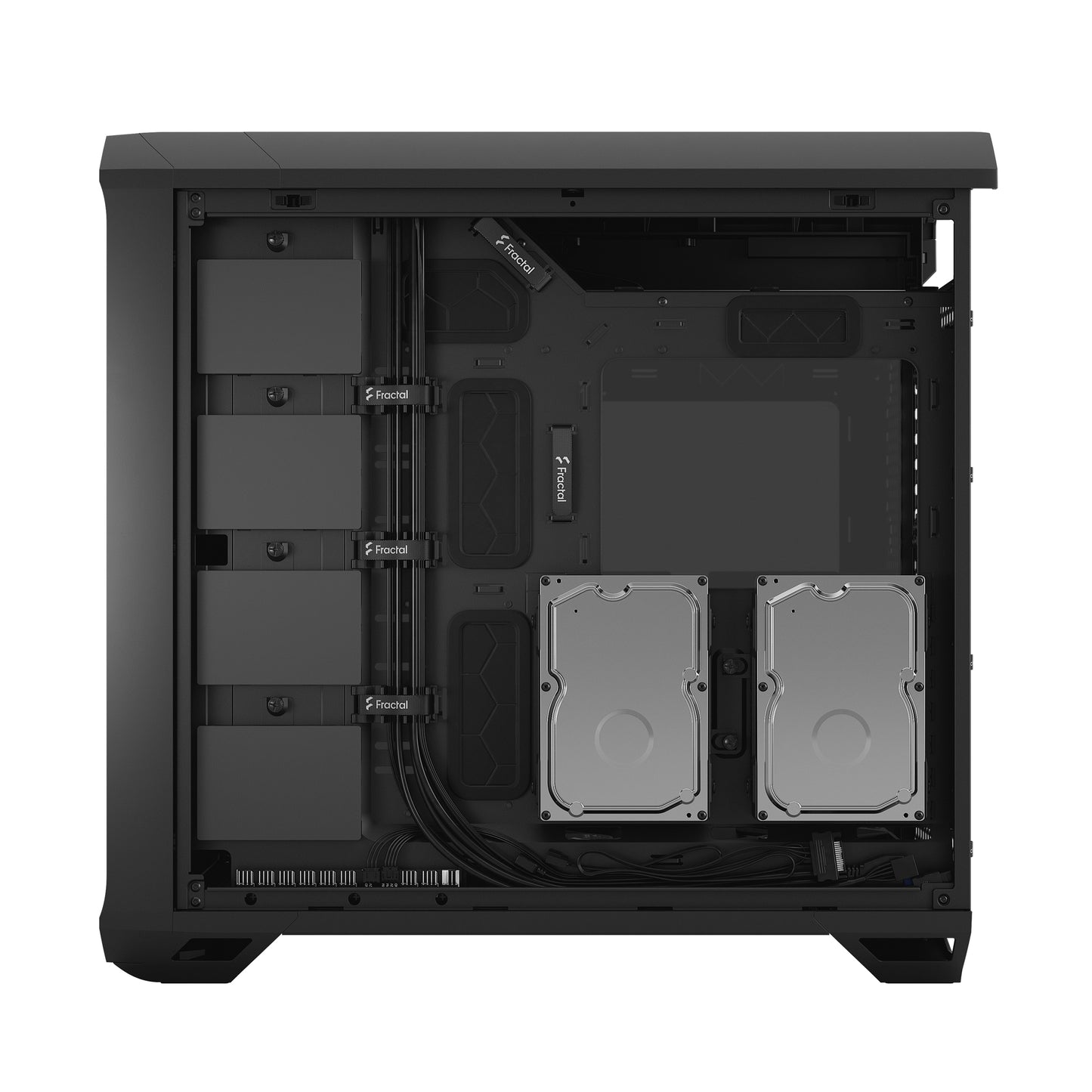 Fractal Torrent Black TG ( Transparent Glass ) Dark Tint Cabinet-Cabinets-Fractal-computerspace
