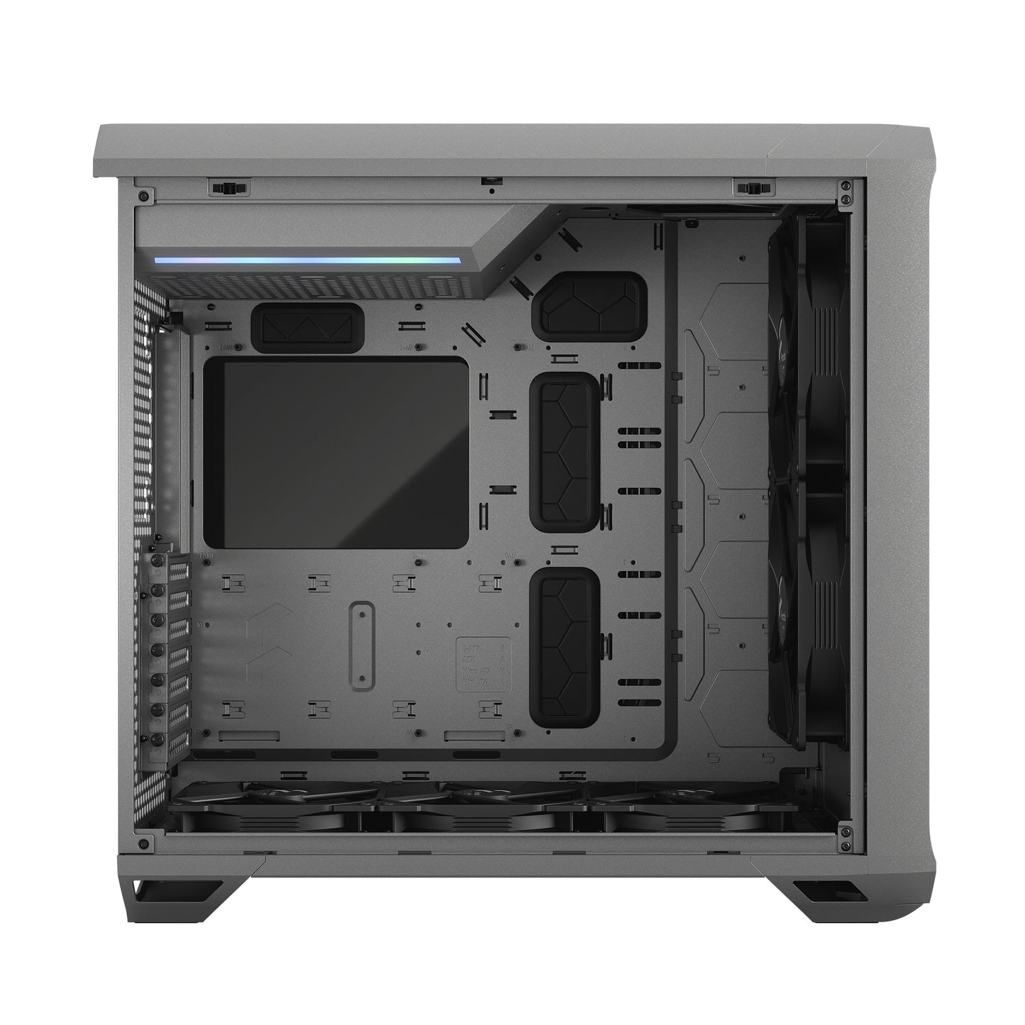 Fractal Torrent Gray TG ( Transparent Glass ) Light Tint Cabinet-Cabinets-Fractal-computerspace