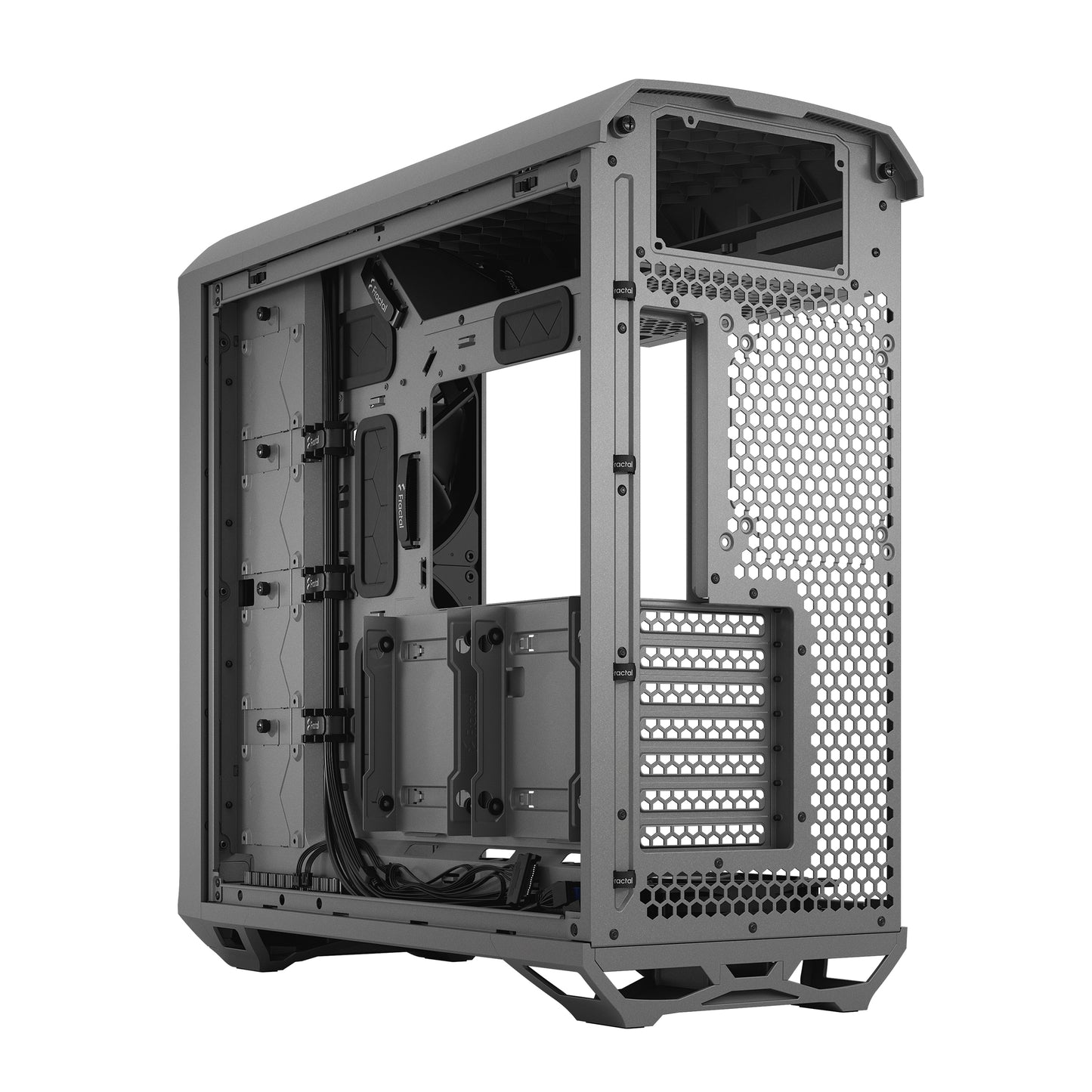 Fractal Torrent Gray TG ( Transparent Glass ) Light Tint Cabinet-Cabinets-Fractal-computerspace