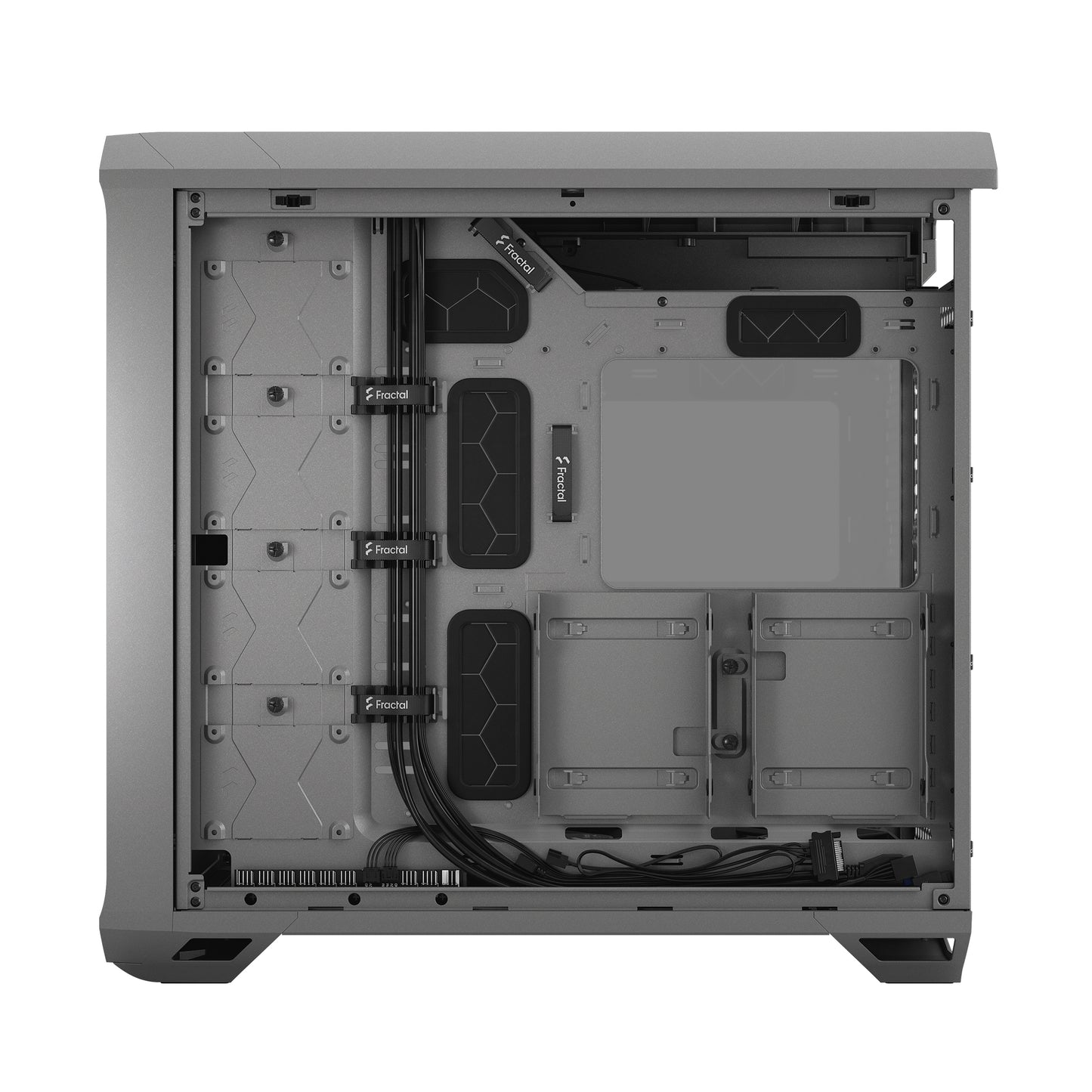 Fractal Torrent Gray TG ( Transparent Glass ) Light Tint Cabinet-Cabinets-Fractal-computerspace