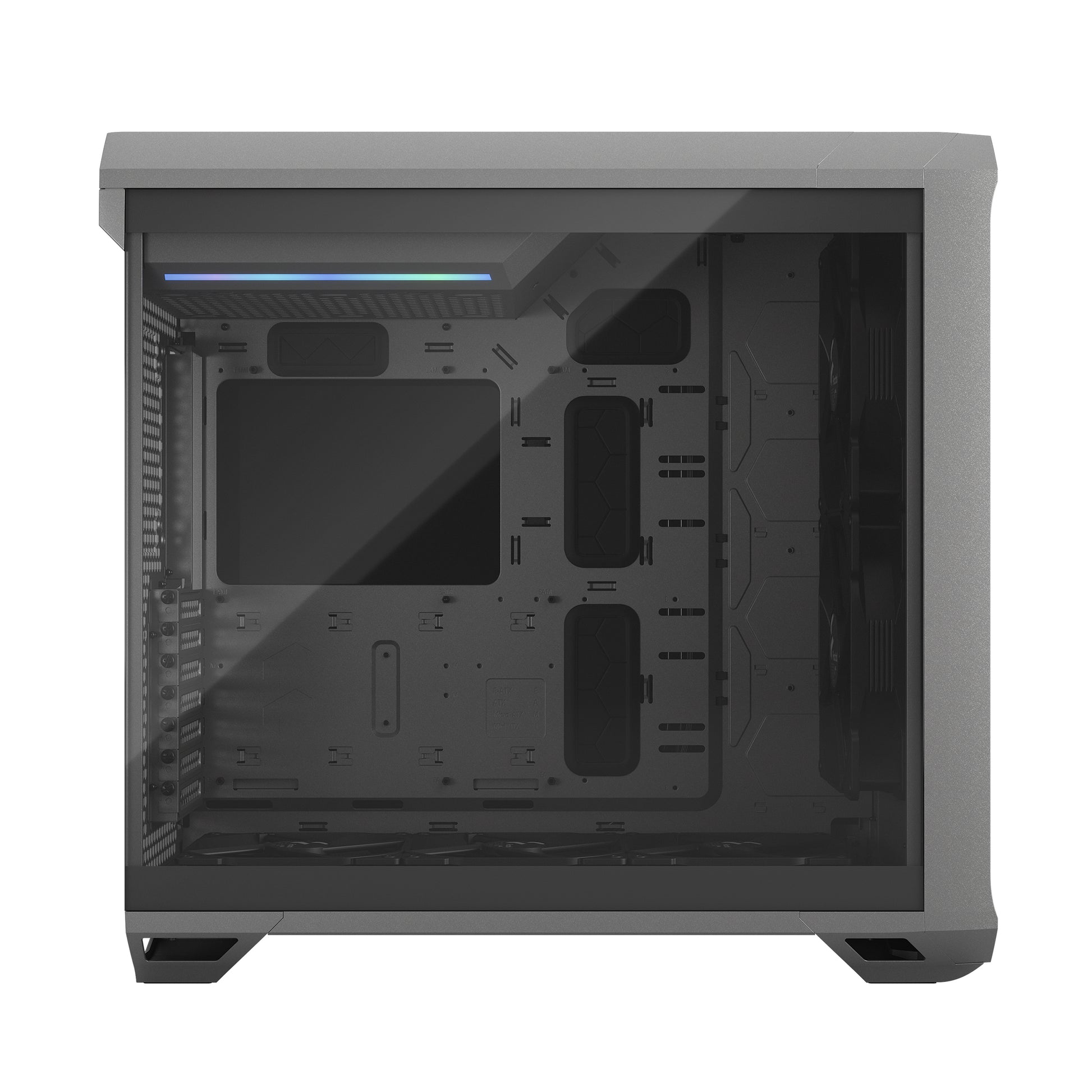 Fractal Torrent Gray TG ( Transparent Glass ) Light Tint Cabinet-Cabinets-Fractal-computerspace