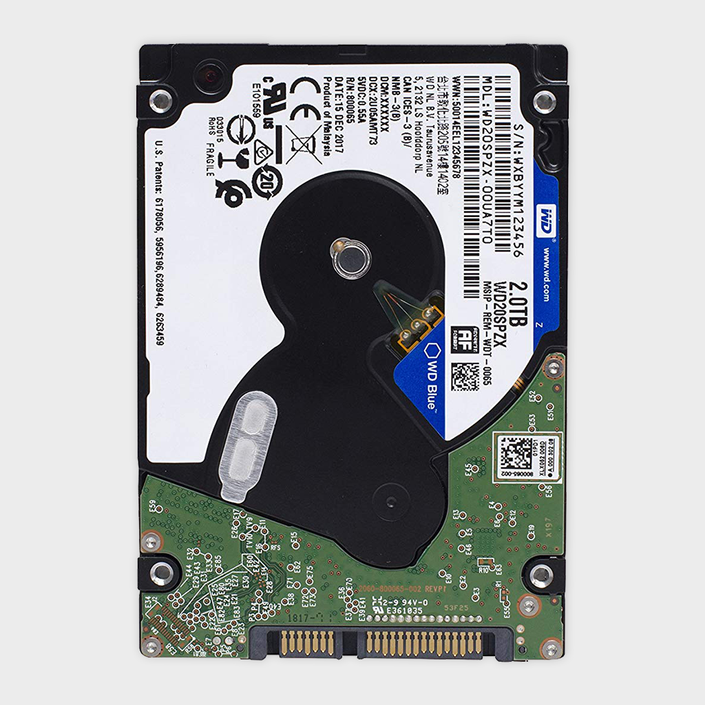 WD Blue 2TB Mobile Hard Disk Drive (WD20SPZX)