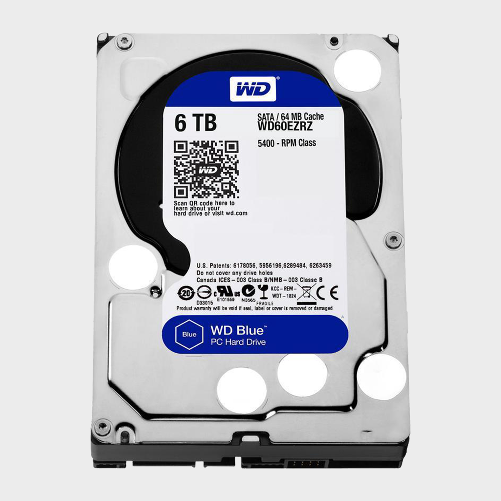 WD Blue 6TB Internal Hard Drive (WD60EZRZ)