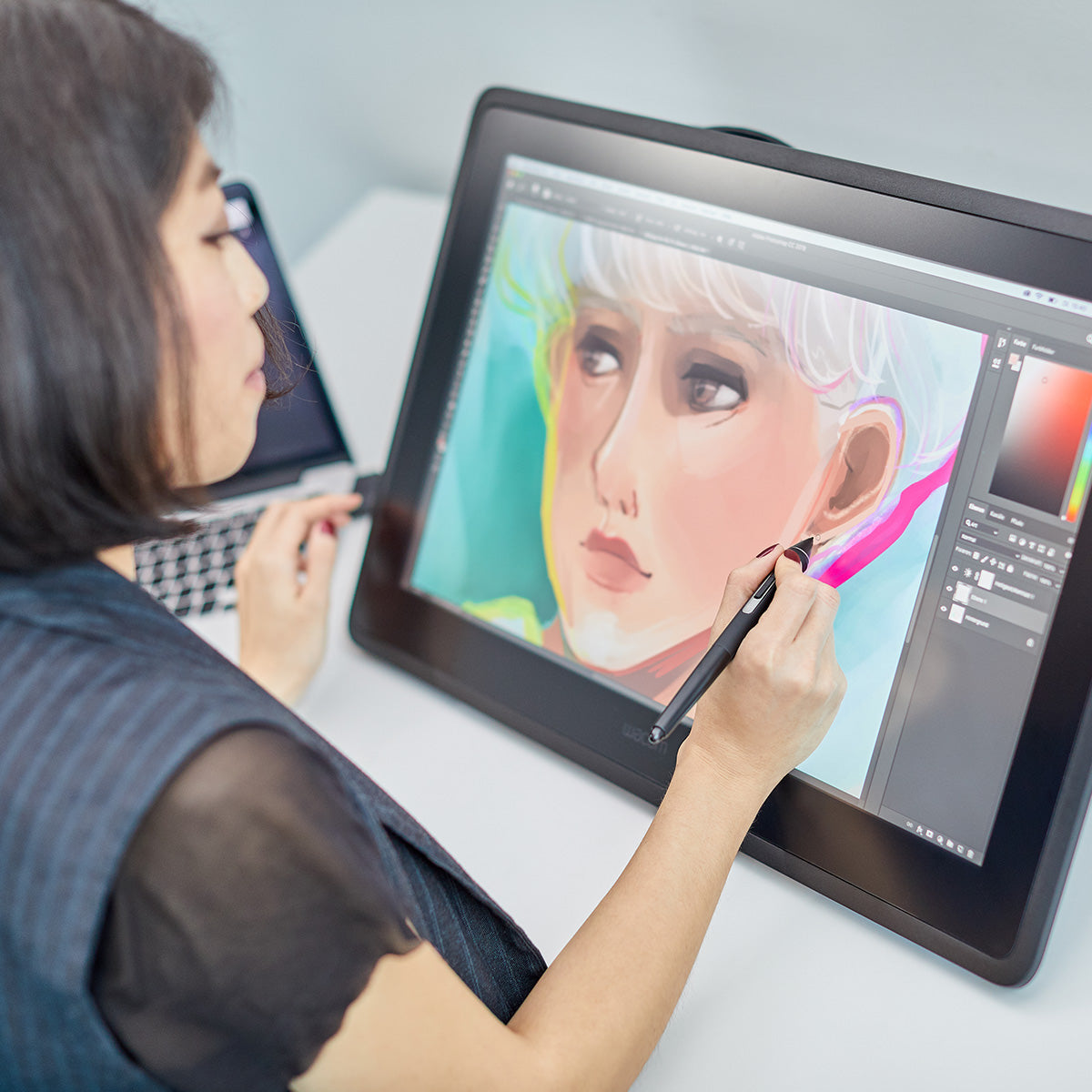 Wacom Cintiq Pro 24 Pen Display – 4K Graphic Drawing Monitor with 8192 Pen Pressure and 99% Adobe RGB , Black-Tablet Pen-Wacom-computerspace
