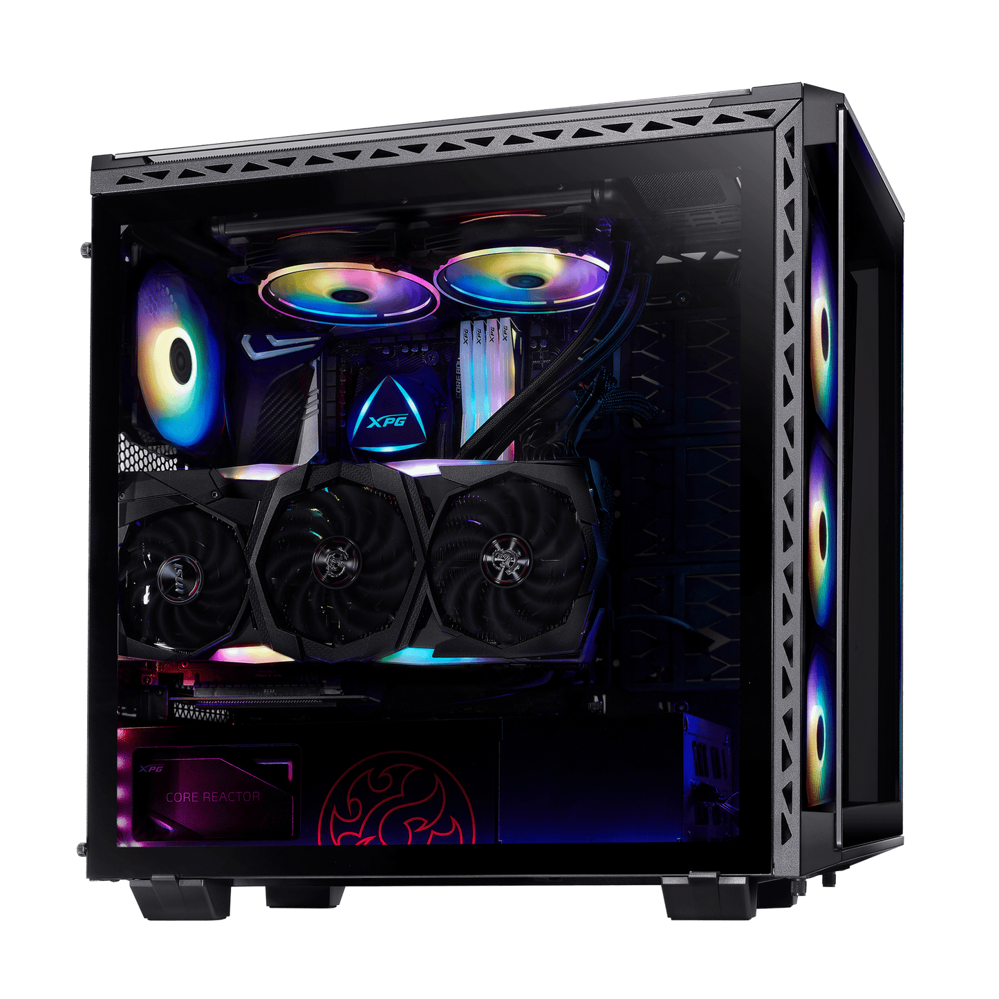 XPG CHASSIS BATTLE CRUISER BLACK -BKCWW-XPG-computerspace