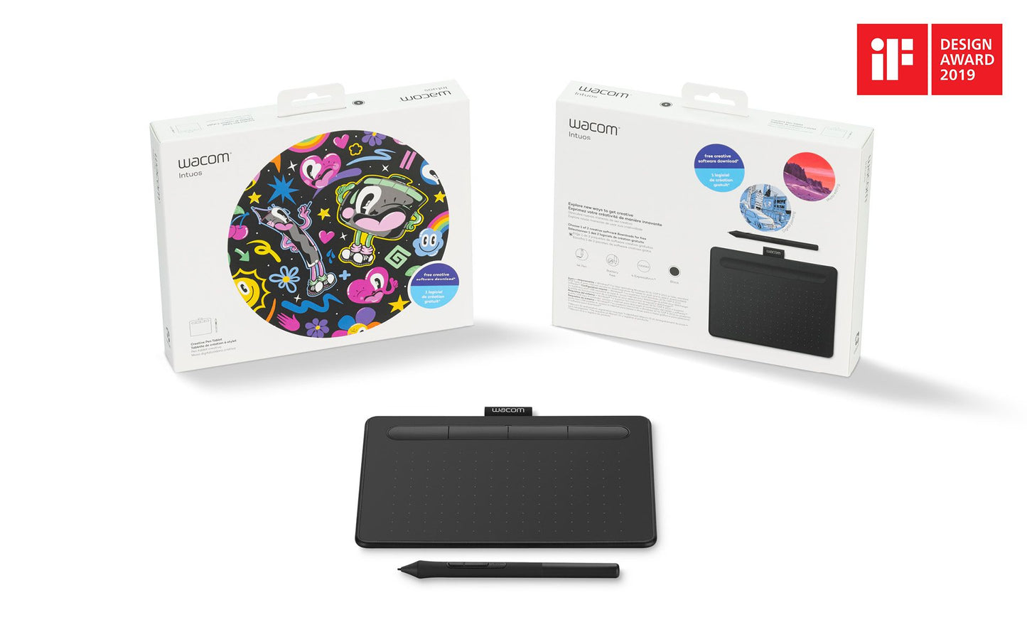 Wacom Intuos Graphics Drawing Tablet with Bonus Software, 7.9" X 6.3", Black (CTL4100)-Tablet Pen-Wacom-computerspace