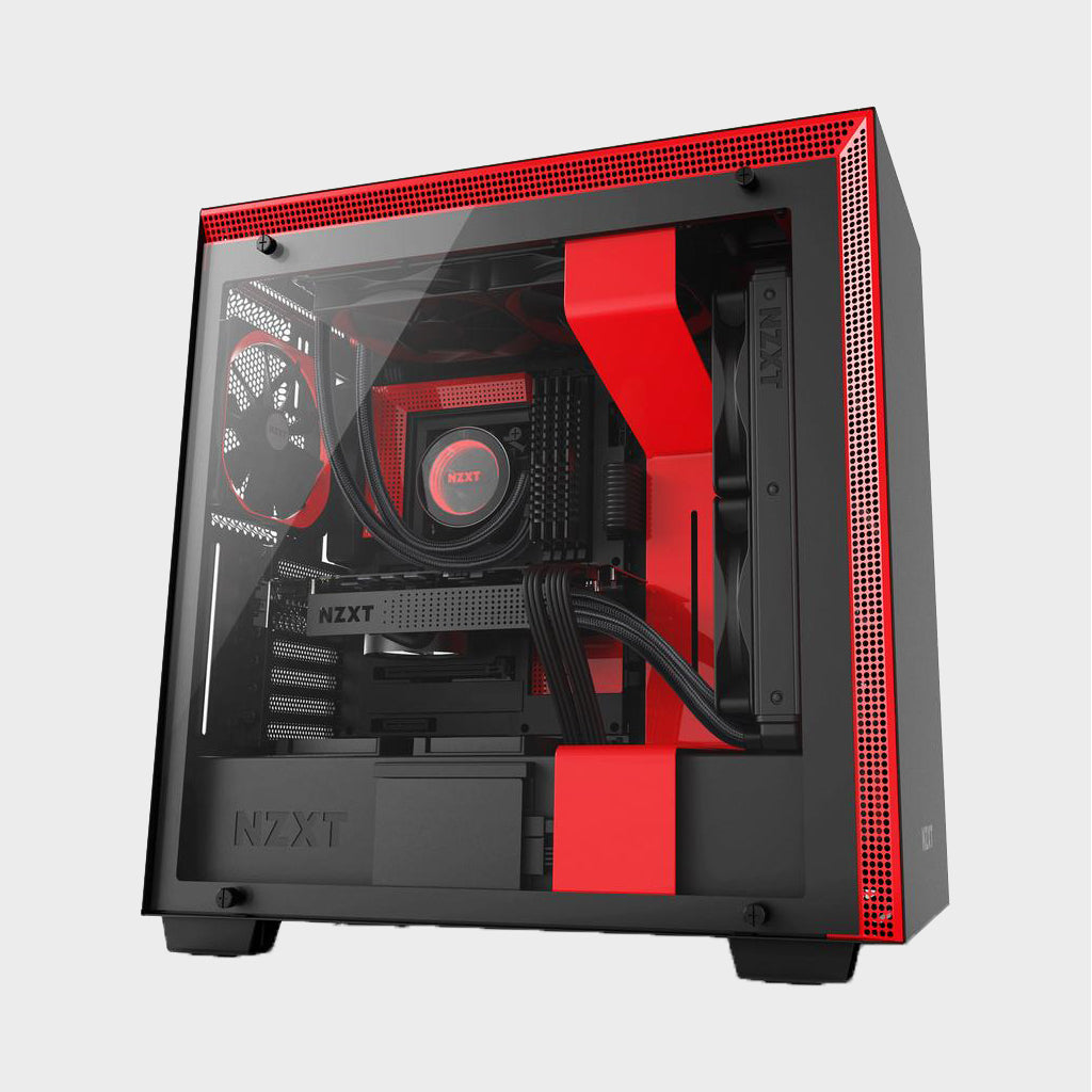 NZXT H700 (E-ATX) MID TOWER CABINET (Black/Red)
