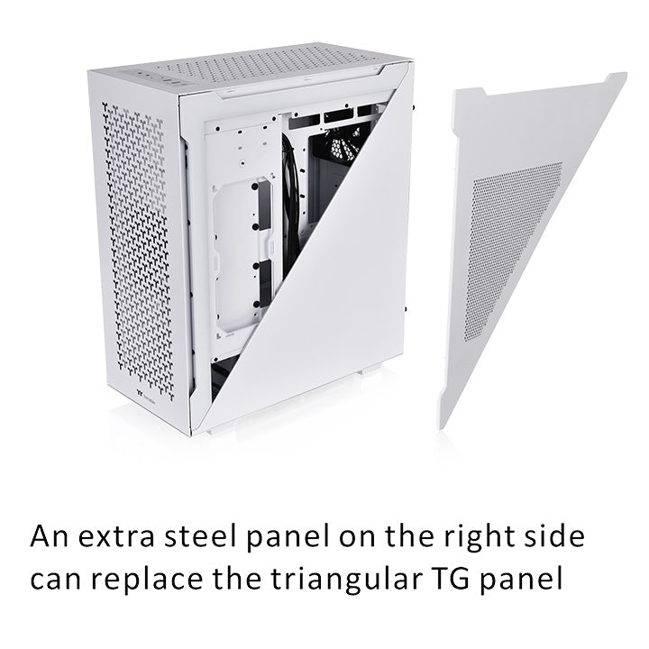 Thermaltake Divider 500 TG Air Mid Tower Chassis Snow-Cabinets-Thermaltake-computerspace