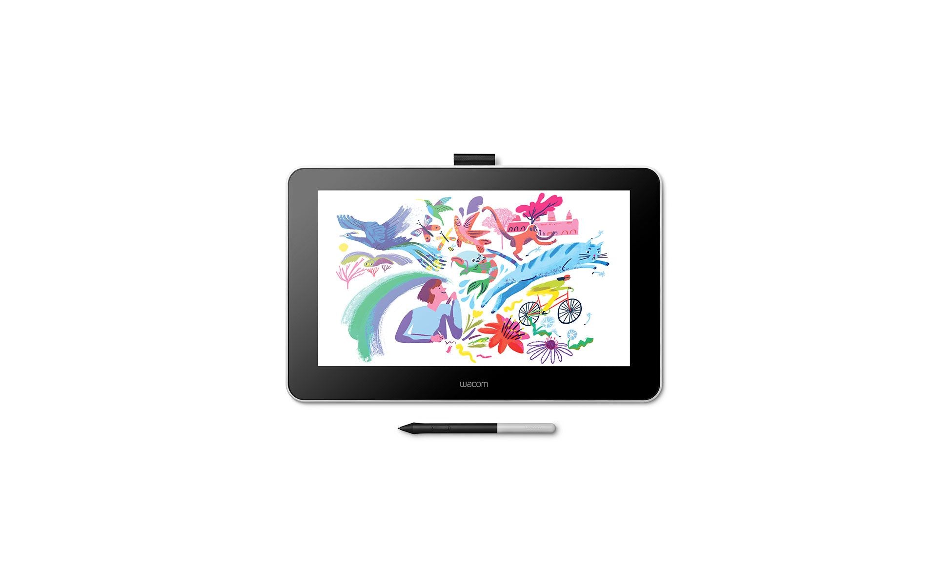 Wacom One 13.3 shops inch Graphics Tablet - Flint White