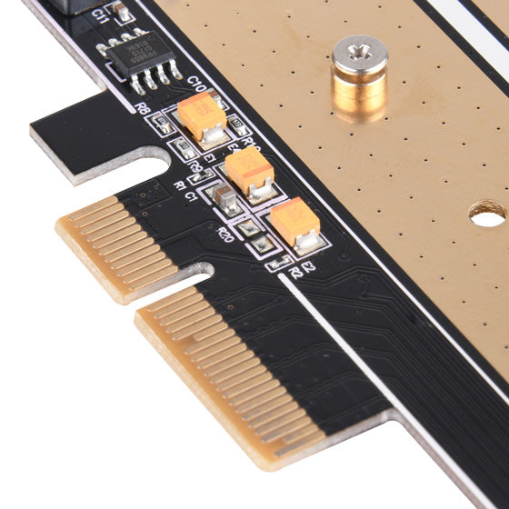 Silverstone ECM22 Adapter Card With Thermal Pad Convert M.2 ssd to PCIe X 4 and SATA
