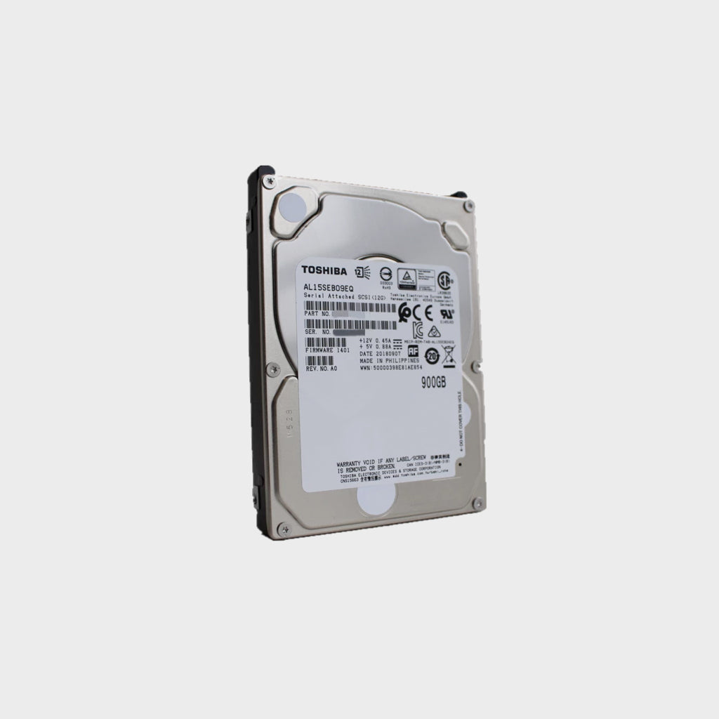 Toshiba Hard Drive 900GB SAS3 12Gb/s 2.5in 10K RPM HDD