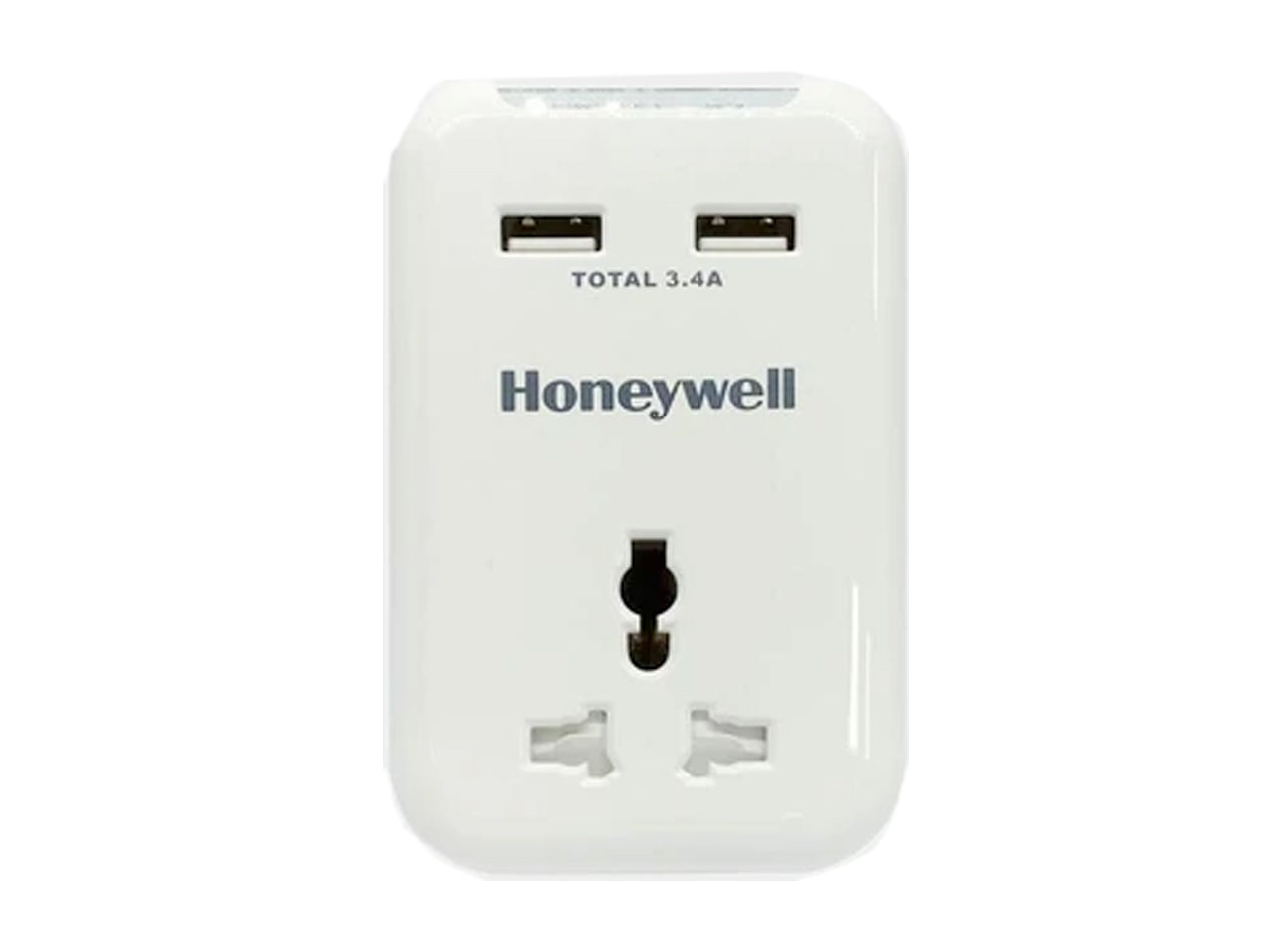 Honeywell Travel Surge Single Socket with 2 X USB Platinum