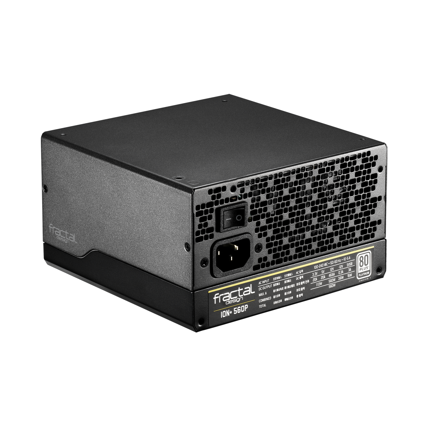 Fractal Design Ion+ 560P 80 PLUS Platinum Certified 560W Full Modular PSU-Power Supply-Fractal-computerspace