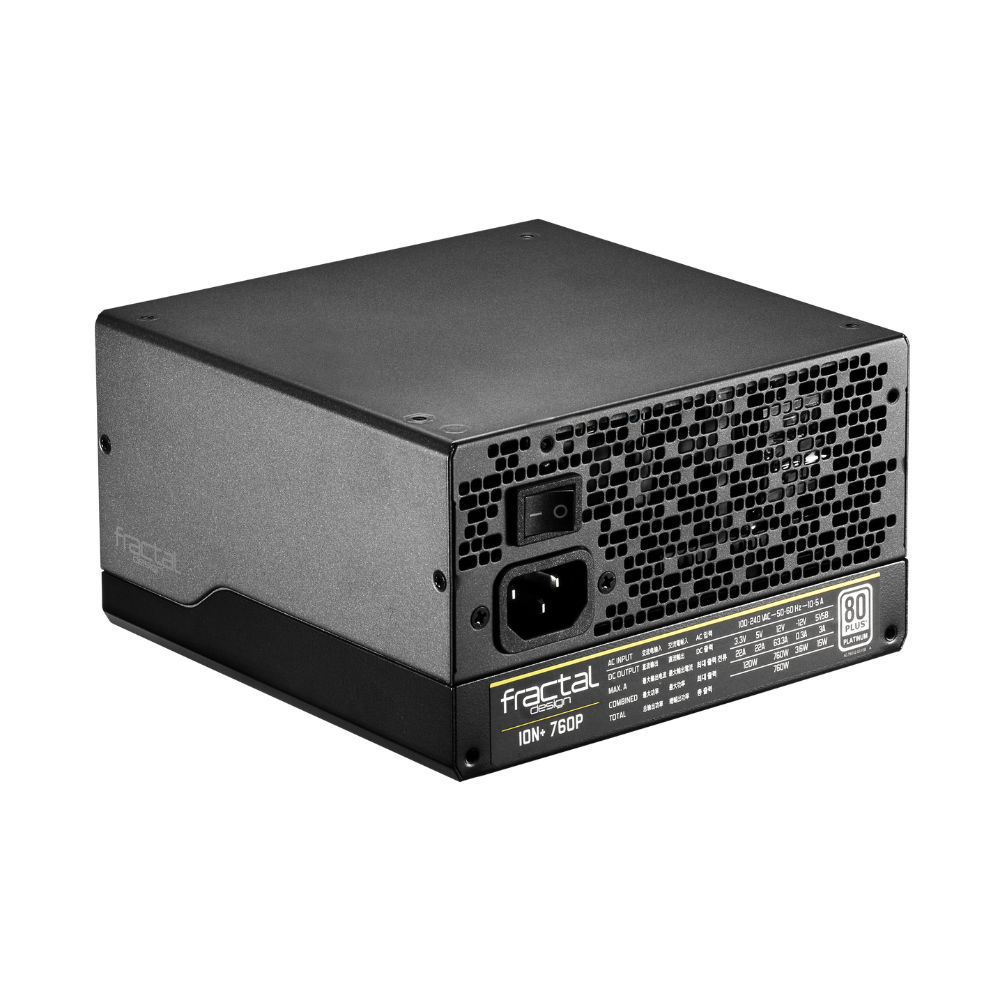 Fractal Design ION+ 760P 760W Platinum Fully Modular PSU-Power Supply-Fractal-computerspace