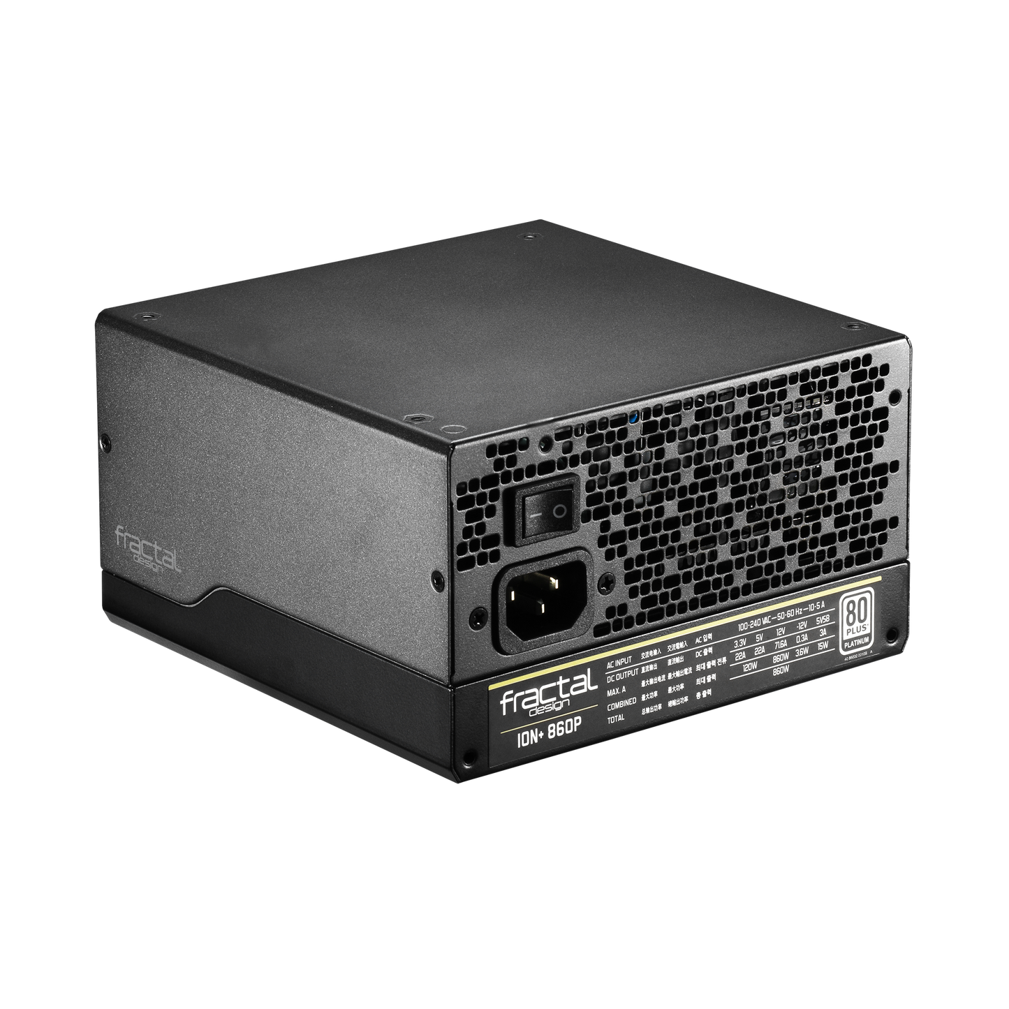 Fractal Design ION+ 860P 860W Platinum Fully Modular PSU-Power Supply-Fractal-computerspace