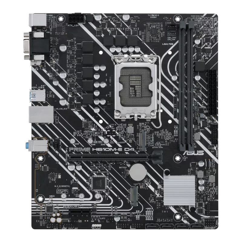 Asus PRIME-H610M-E-D4 12th gen intel Motherboard-Motherboards-ASUS-computerspace