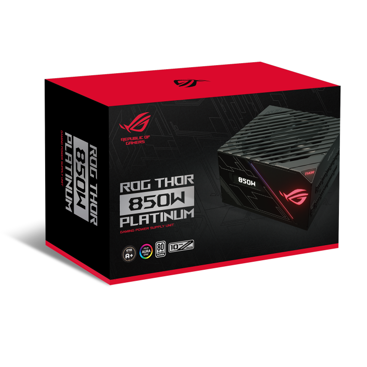 Asus ROG Thor 850W Platinum Power Supply Unit stands out with Aura Sync and an OLED display-Power Supply-ASUS-computerspace