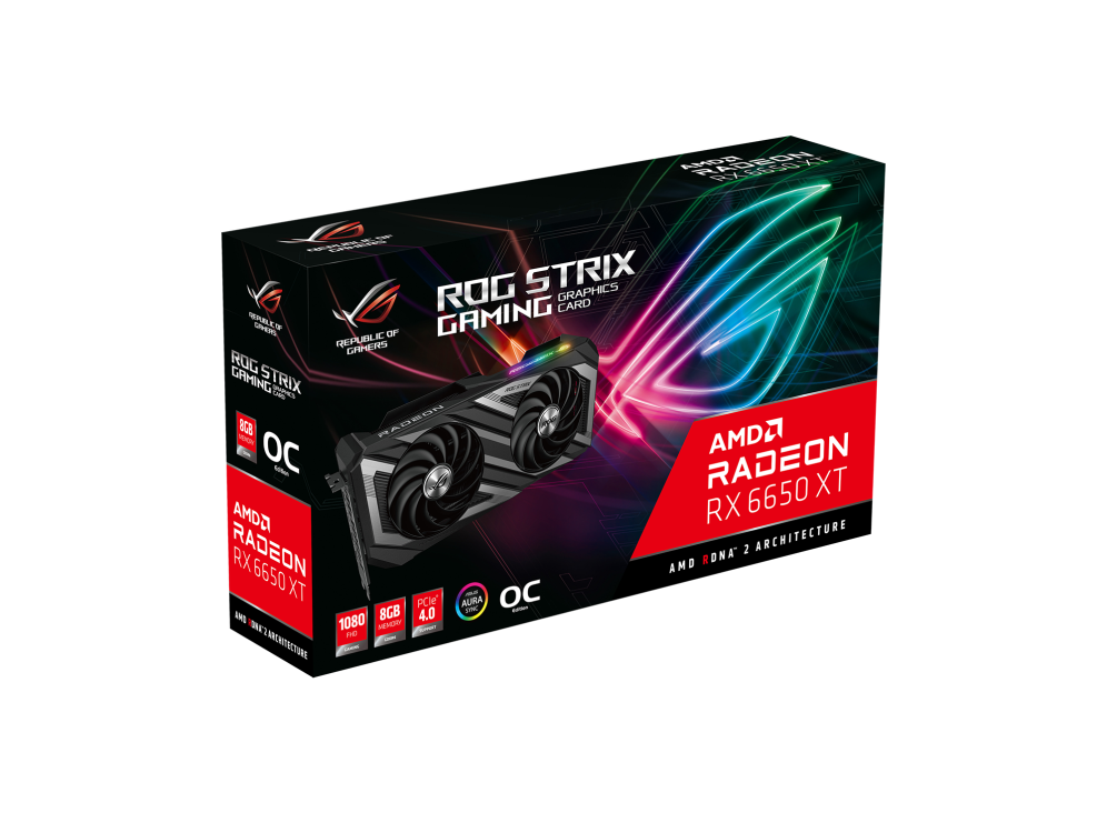 ASUS ROG Strix Radeon RX 6650 XT OC Edition 8GB GDDR6 Graphics Card-GRAPHICS CARD-ASUS-computerspace