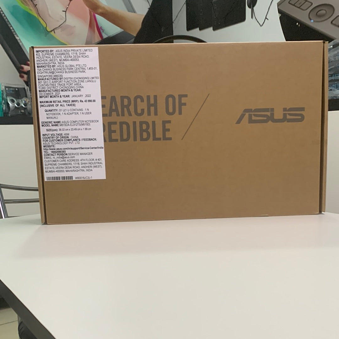 Asus X515E core i3 11th gen 256gb pcie ssd win 10 8GB RAM 15.6 inch HD Transparent silver Laptop-Laptops-ASUS-computerspace