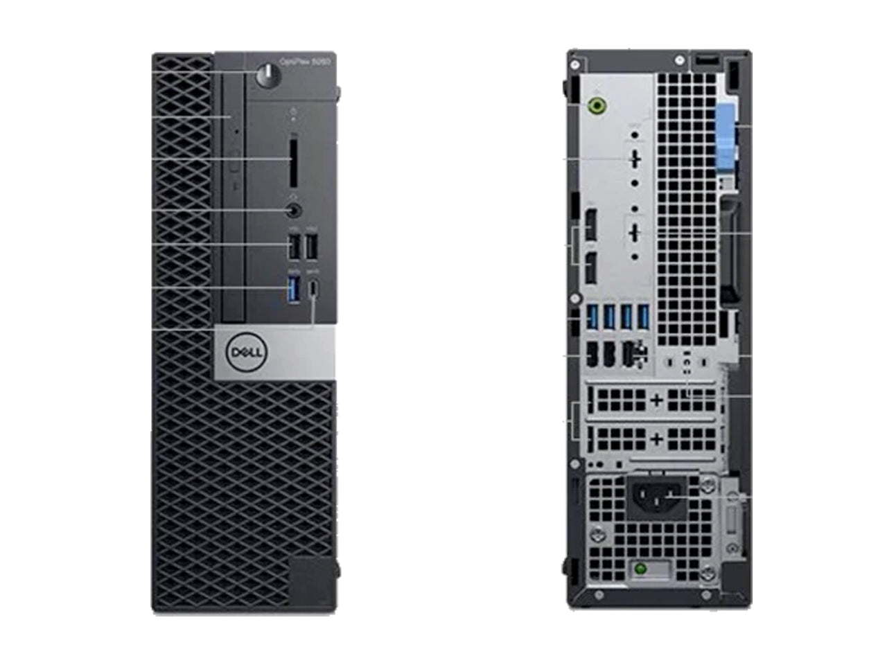 Dell Optiplex 7060 MT with DOS and 19.5" (inch) monitor complete desktop