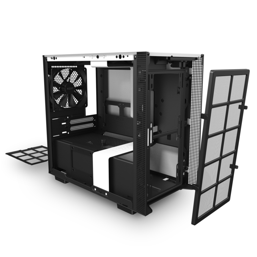 NZXT H210 mini iTX Computer Case (Matte White/Black)
