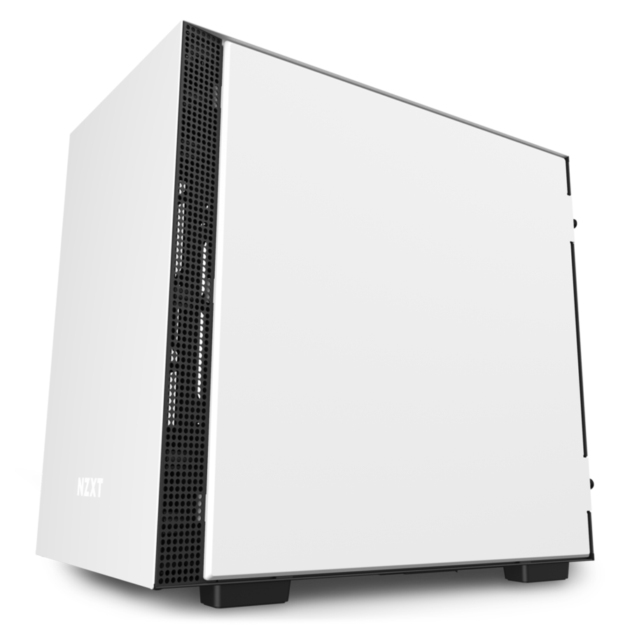 NZXT H210 mini iTX Computer Case (Matte White/Black)