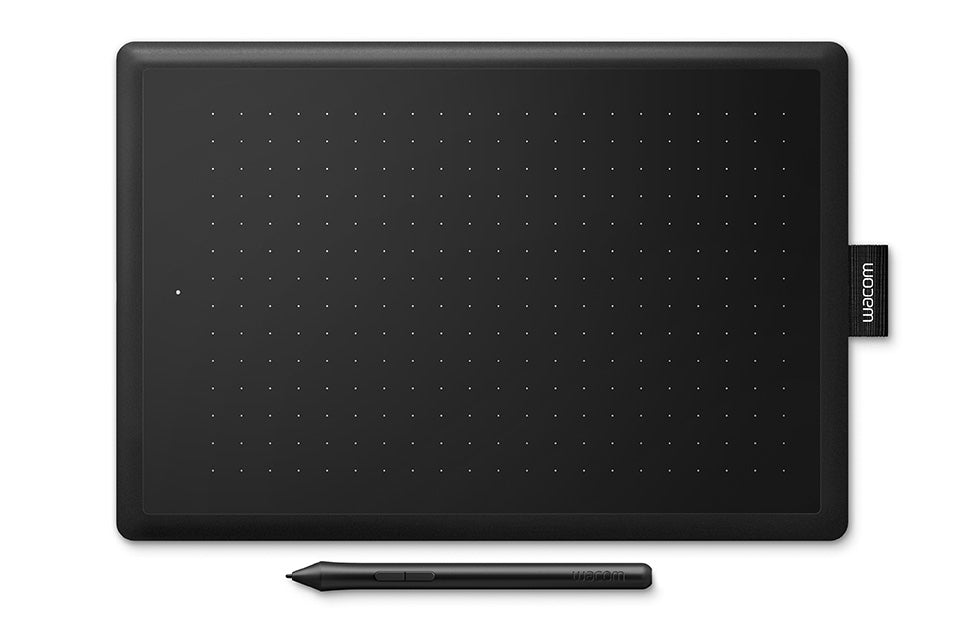 Wacom One by CTL-472 Small 6-inch x 3.5-inch Graphic Tablet (Red/Black)