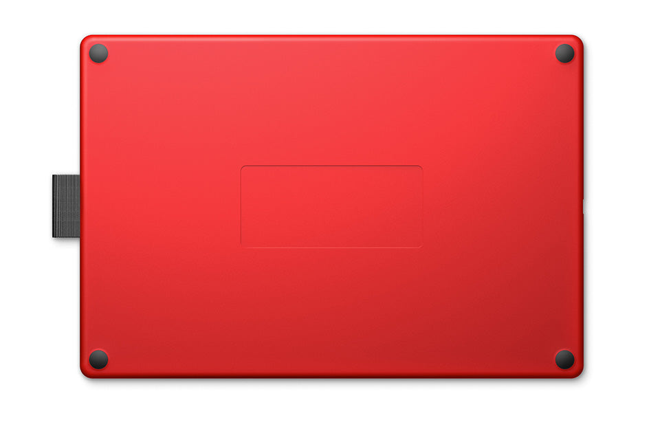 Wacom One by CTL-472 Small 6-inch x 3.5-inch Graphic Tablet (Red/Black)