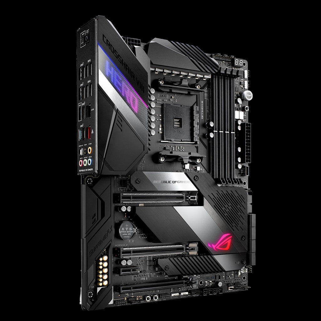 ASUS ROG Crosshair VIII Hero AMD X570 ATX gaming motherboard