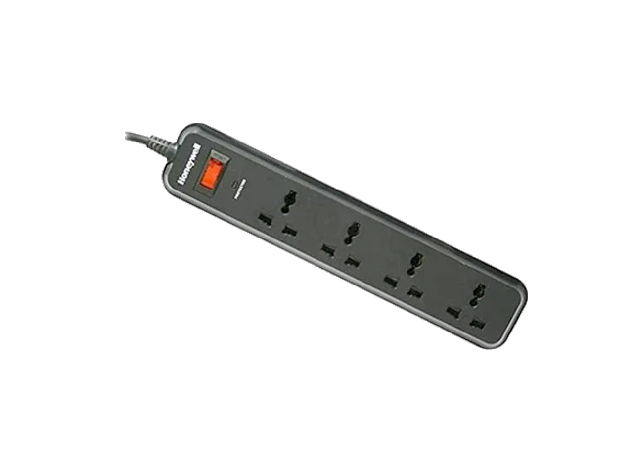 Honeywell Master Switch 4 Socket Surge Protector (Black)