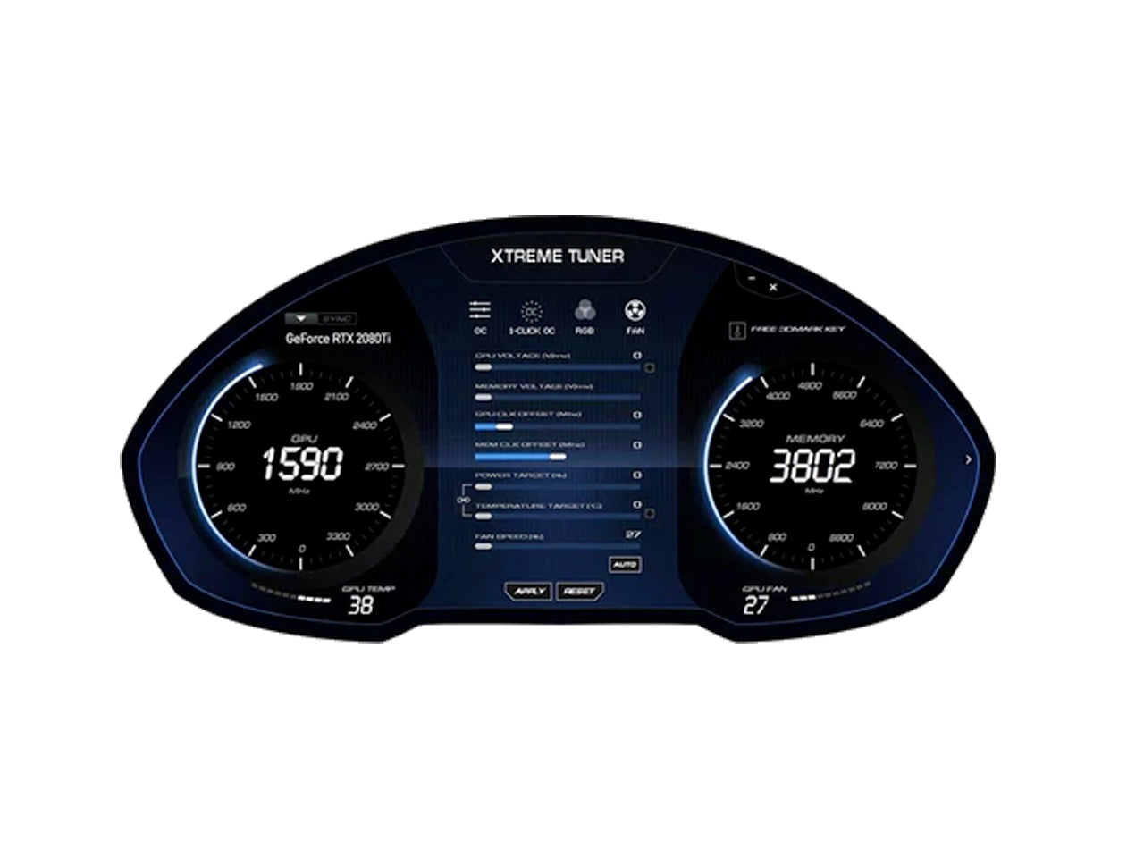 Galax RTX 2080 TI 11 GB dual with RGB Graphics Card