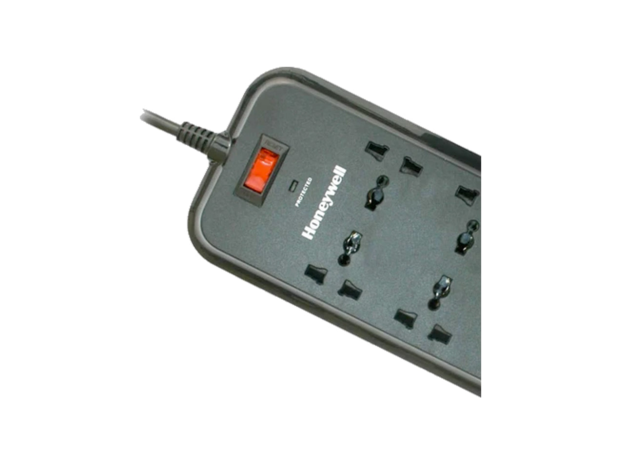 Honeywell Master Switch 8 Socket Surge Protector (Black)