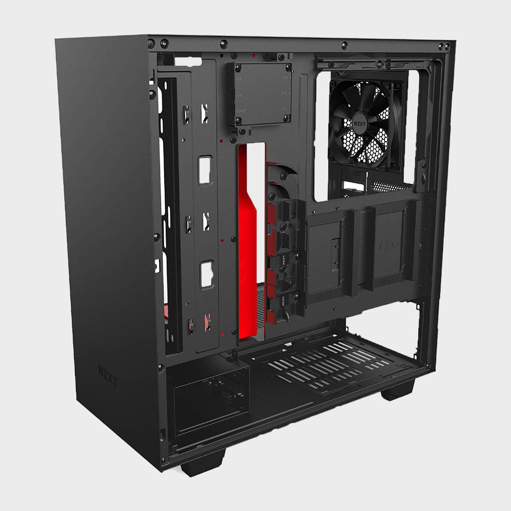 NZXT H500i ATX Computer Case (Black and Red)