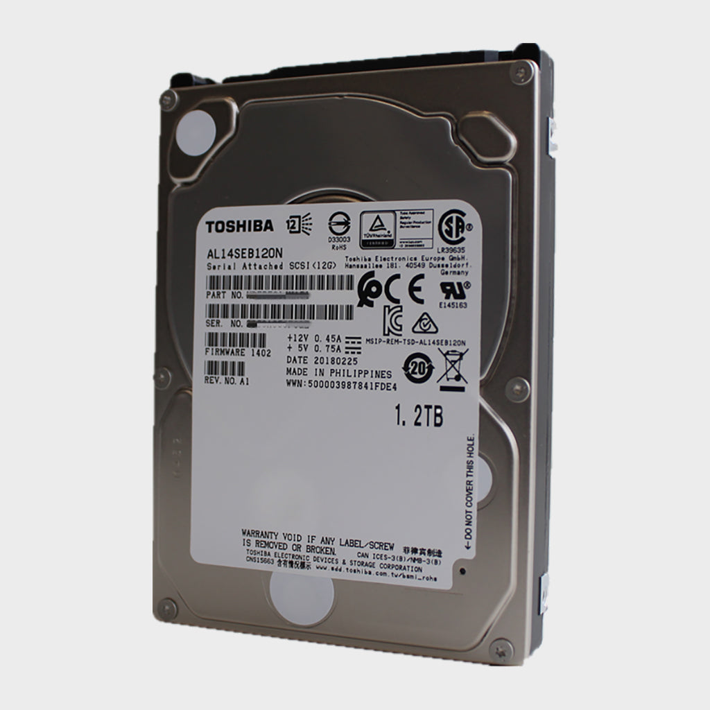 Toshiba AL14SEB120N 1.2TB 10K SAS 2.5" 12Gb/s 512N 128MB HDD