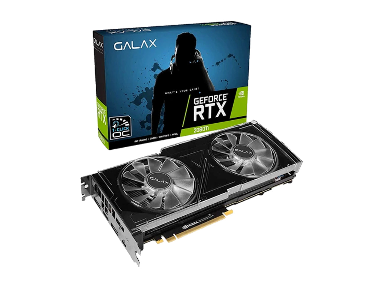 Galax RTX 2080 TI 11 GB dual with RGB Graphics Card – Computerspace