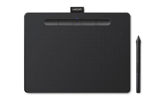 Wacom Intuos Bluetooth CTL-6100WL/K0-CX Digital Graphics Pen Tablet for Drawing (Black) Medium (10.4-inch x 7.8-inch) Battery Free Pen with 4096 Pressure | Compatible with Windows, Mac & Android-Tablet Pen-Wacom-computerspace