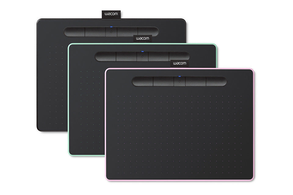 Wacom Intuos Bluetooth CTL-6100WL/K0-CX Digital Graphics Pen Tablet for Drawing (Black) Medium (10.4-inch x 7.8-inch) Battery Free Pen with 4096 Pressure | Compatible with Windows, Mac & Android-Tablet Pen-Wacom-computerspace