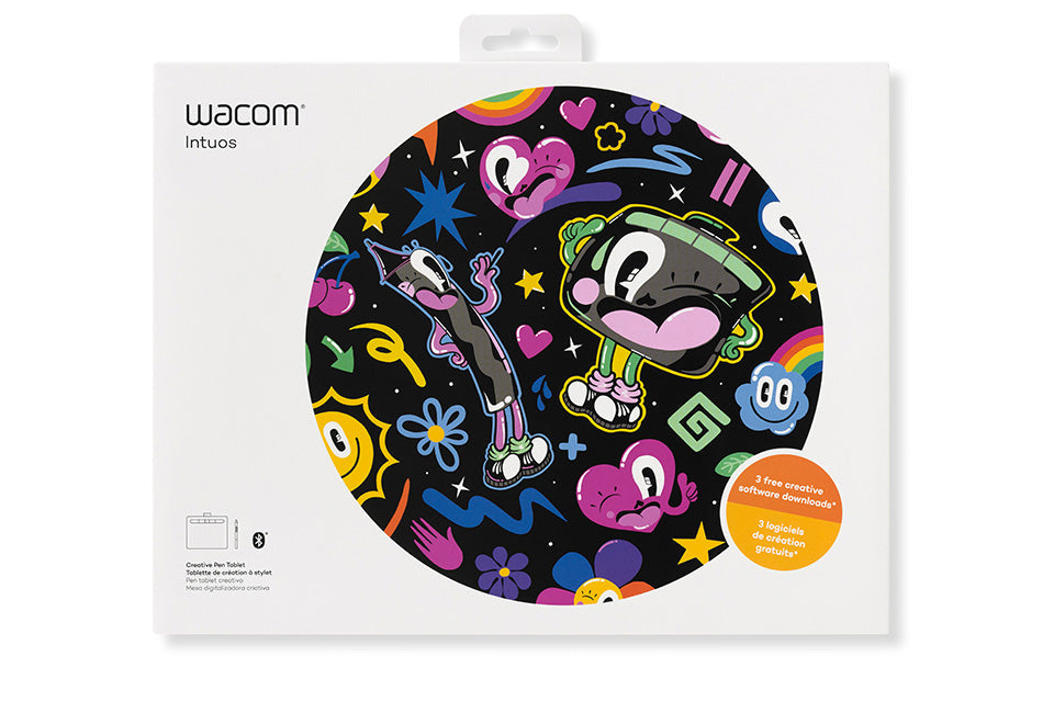 Wacom Intuos Bluetooth CTL-6100WL/K0-CX Digital Graphics Pen Tablet for Drawing (Black) Medium (10.4-inch x 7.8-inch) Battery Free Pen with 4096 Pressure | Compatible with Windows, Mac & Android-Tablet Pen-Wacom-computerspace