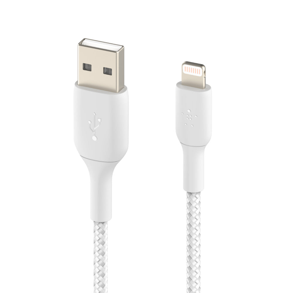 Belkin BOOST CHARGE Braided Lightning to USB-A Cable 1m-Cables-computerspace