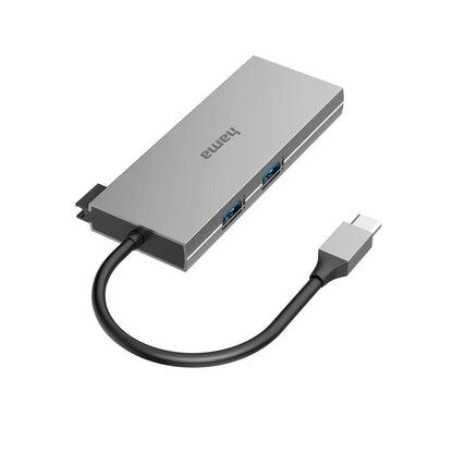 Hama USB-C Multiport Hub 6 Ports Advanced | Multiport USB Hub with HDMI, USB & PD Charging | Compatible with Laptop, MacBook & Windows PC