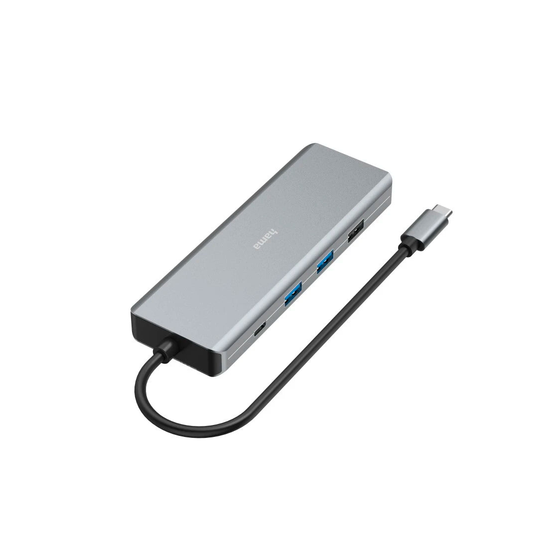 Hama Connect 2 Media 9 Port Hub | Multiport USB Hub with HDMI, USB & PD Charging | Compatible with Laptop, MacBook & Windows PC