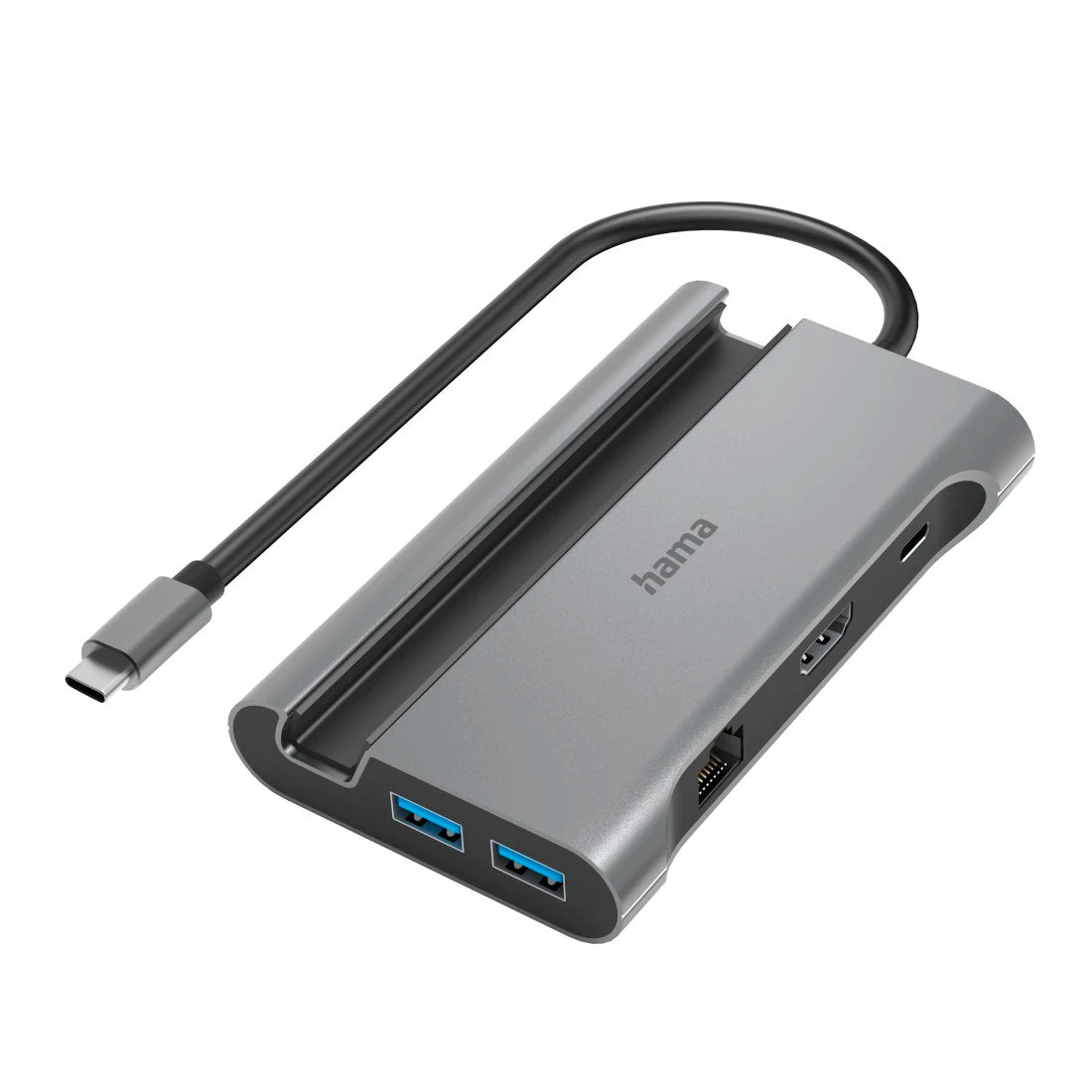 Hama Connect2Mobile 7 Port Hub | Multiport USB Hub with HDMI, USB & PD Charging | Compatible with Laptop, MacBook & Windows PC